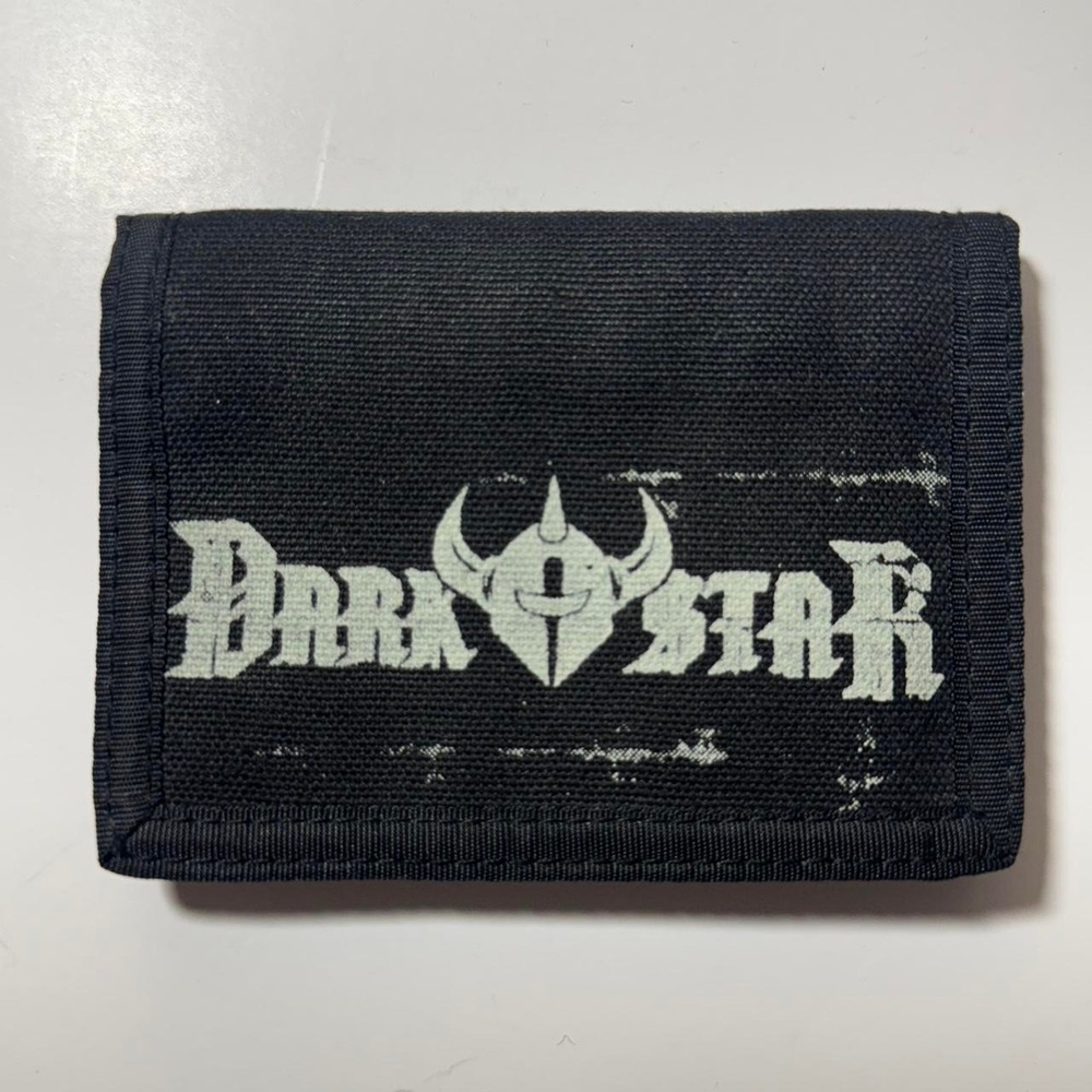Y2K DARKSTAR Skateboarding Black Canvas Wallet‎
